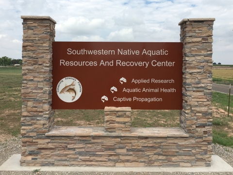 Southwestern Native Resources and Recovery Center entrance sign