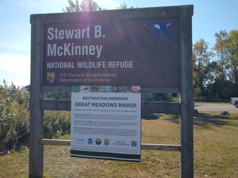 McKinney_sign_and_Great_Meadows_marsh_restoration_sign