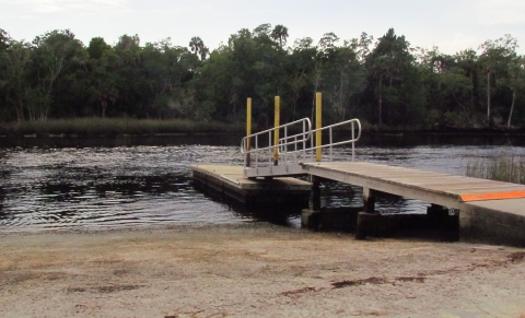 Aucilla River public boat ramp on the St. Marks NWR.