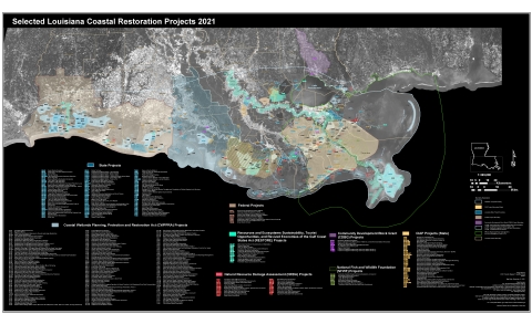 CWPPRA Projects Map