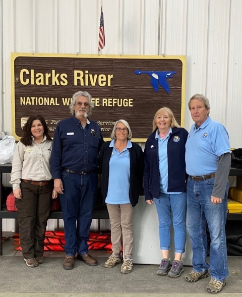 Wolf Creek National Fish Hatchery Staff and Volunteers at Kentucky Junior Duck Stamp judging 2022