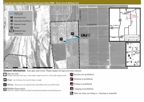  Image of trail map at Steve Thompson NCV WMA Llano Seco Unit – thumbnail not for download