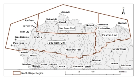 Map of North Slope Region