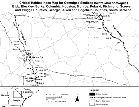 black and white map of critical habitat