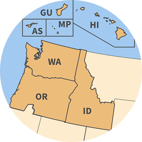 Pacific Region map