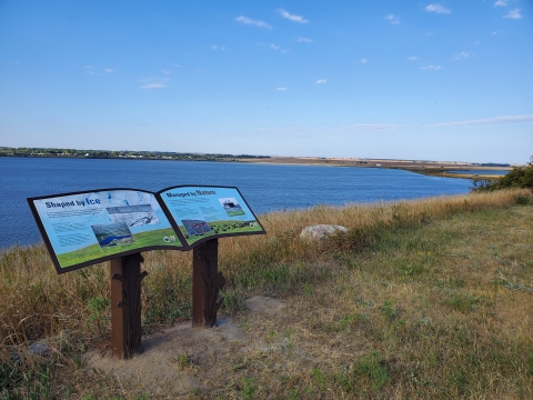 Interpretive panel at Butte overlook