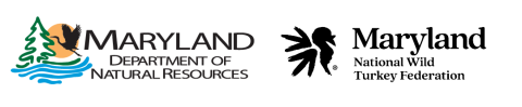 Logos of Maryland DNR and Maryland wild turkey federation