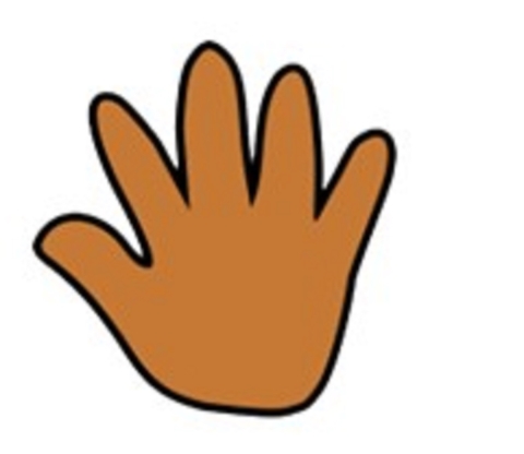 clip art graphic of a hand