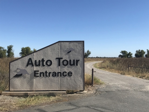 Auto Tour Entrance Sign