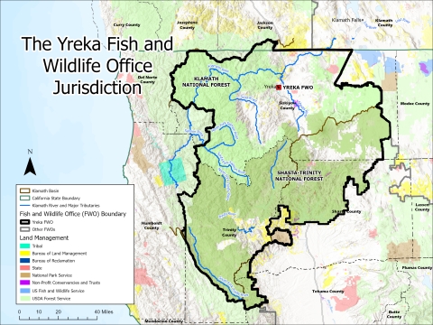 map of Yreka FWO jurisdiction