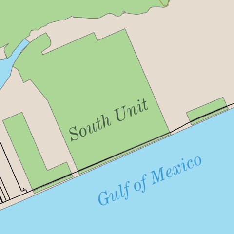 Anahuac National Wildlife Refuge South Unit Map