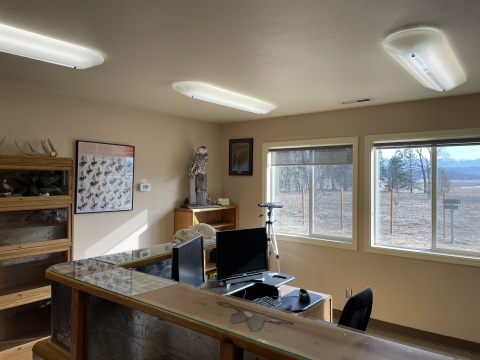 View of the administrative office of Kootenai NWR