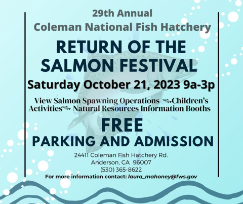 Return of the Salmon Festival Saturday October 21