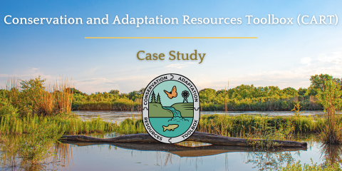 Conservation and Adaptation Resources Toolbox Logo with Rio Grande River in the background.