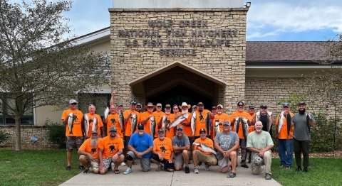 Wounded Warrior Fishing Event Participants 