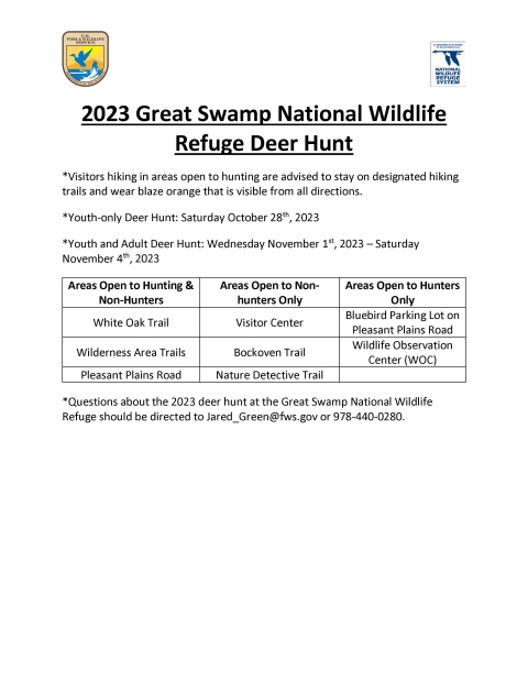 2023 Great Swamp NWR Deer Hunt