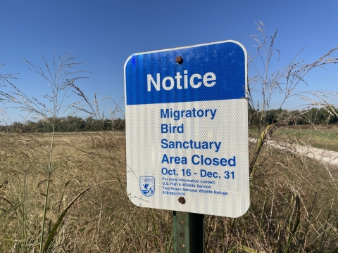 Sanctuary Sign Two Rivers NWR