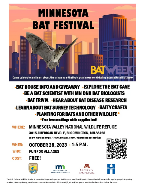 poster of the Minnesota Bat Festival