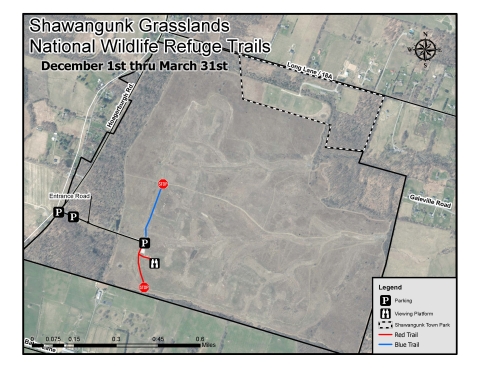 Shawangunk Grasslands Trail Map 1DecThru31March 2023