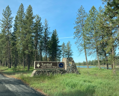 Turnbull NWR entrance sign