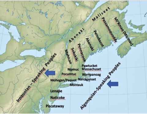 Map of Indigenous History in New England