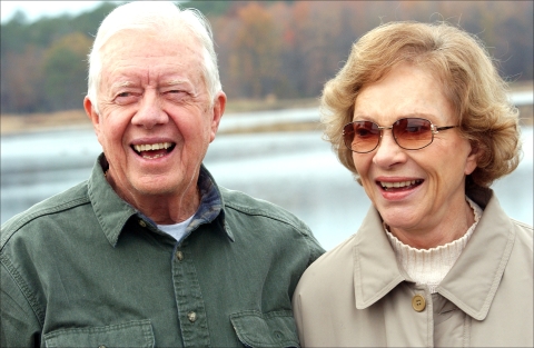 President Jimmy Carter with First Lady Rosalynn