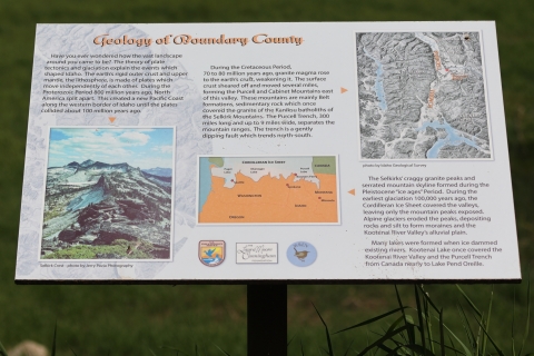 An interpretive wayside panel