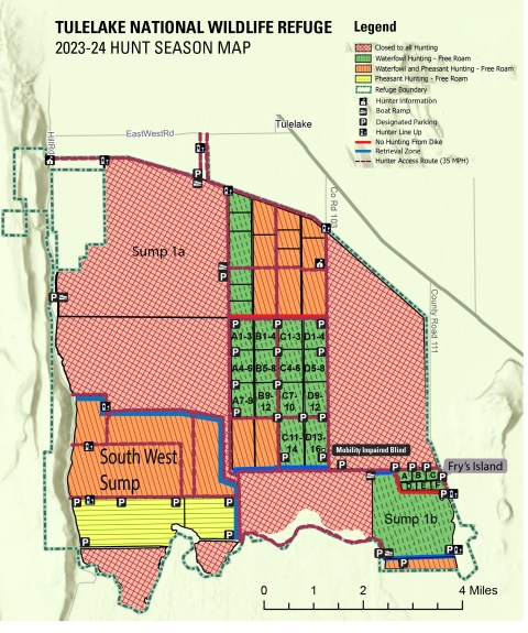 Tule Lake Hunt Map Updated Dec 5