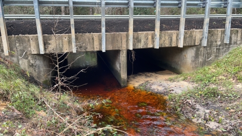 Box culvert road-stream crossing