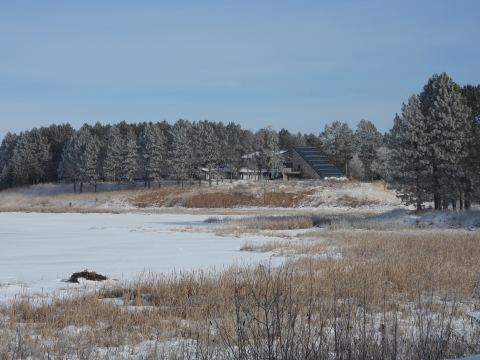 Tamarac Refuge Visitor Center in the winter