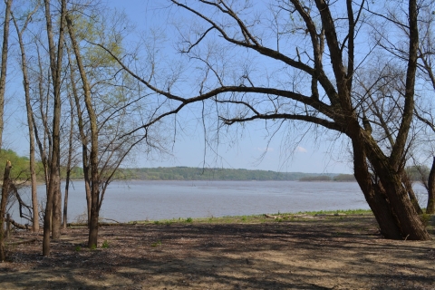 River landscape at Middle Mississippi National Wildlife Refuge