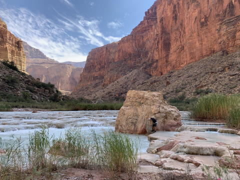 A view of the Little Colorado River in Grand Canyon