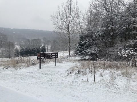 Winter landscape at Cherry Valley National Wildlife Refuge