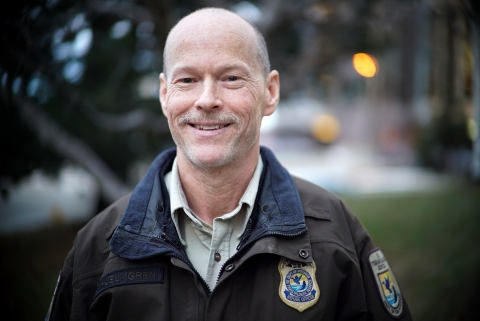 man in a law enforcement uniform