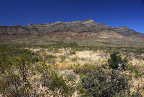 Southeast San Andres Mountain landscape view