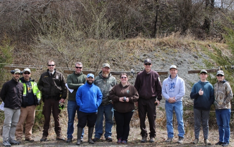 Mentored turkey hunt group photo at Wallkill River National Wildlife Refuge