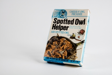 Box of cereal labelled Spotted Own Helper