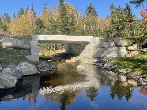 Otter Brook stream crossing replacement in the Kennebago watershed, Maine.