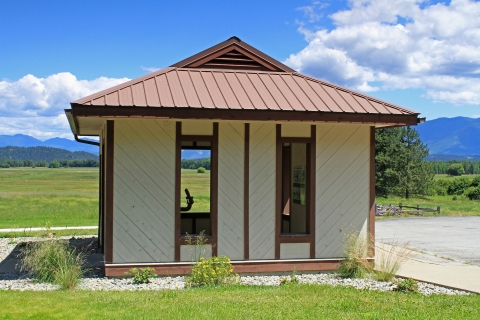Part of the headquarters building at Kootenai NWR