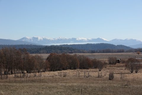 View of the Selkirk mountains from Kootenai NWR
