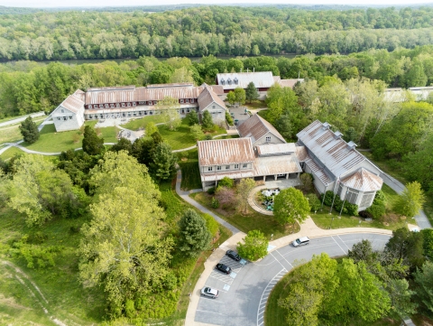 Aerial photo of the National Conservation Training Center 