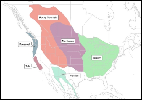 Historic Elk Distribution Map