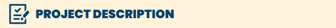 A yellow box with an icon of a notepad and the words "Project Description"