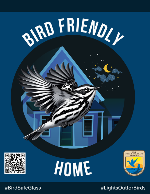Bird friendly home sign