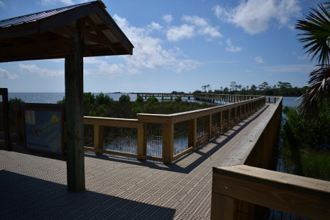 A new fishing pier at Suwannee Refuge