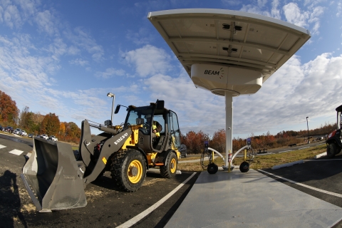 Heavy equipment at Occoquan Bay National Wildlife Refuge