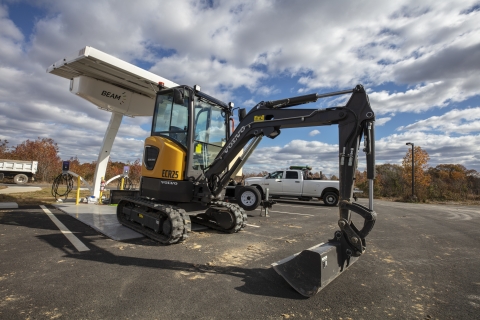 Heavy equipment at refuge