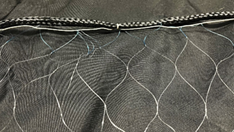 Double Selvage at top of gill net.