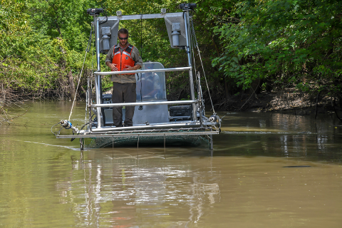 A sampling pass underway