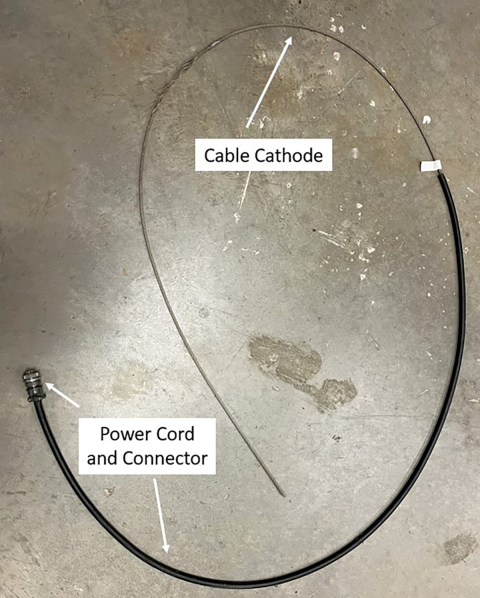 Cable or “Rattail” cathode